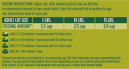 Rachael Ray Nutrish Premium Natural Dry Cat Food with Added Vitamins, Minerals & Other Nutrients, Real Chicken & Brown Rice Recipe, 6 Pound Bag