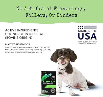 Summit Animal Lift Canine Pain Relief Health Supplement - Inflammation Hip & Joint Support Vitamin, All Natural Liquid Chrondroitin with Liposomal Delivery for Arthritis (Small Dogs Under 25lbs)