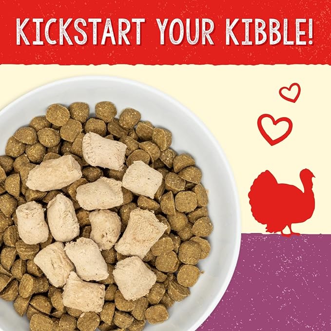 Stella & Chewy's Freeze Dried Raw Tantalizing Turkey Meal Mixer – Dog Food Topper for Small & Large Breeds – Grain Free, Protein Rich Recipe – 1 oz Bag
