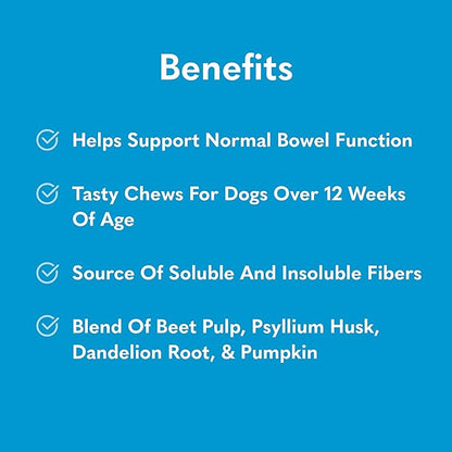 MySimplePetLab Dog Fiber Soft Chews | Dog Fiber Supplements Treats | Promote Healthy Gut Health for Dogs