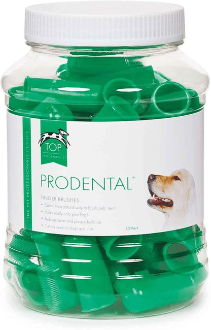 Prodental Dog Finger Tooth Brush, 50 Pcs Finger Toothbrush for Dogs, Cats & Small Pets