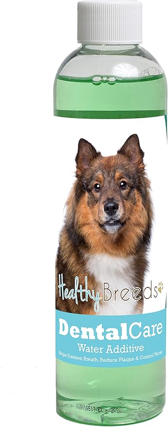 Healthy Breeds Dog Dental Care Water Additive for Eurasier - Helps Freshen Breath, Reduce Plaque & Control Tartar - Mint Flavor - 8 oz