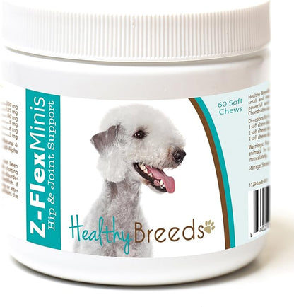 Healthy Breeds Bedlington Terrier Z-Flex Minis Hip and Joint Support Soft Chews 60 Count
