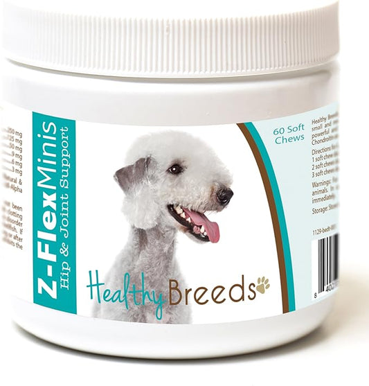 Healthy Breeds Bedlington Terrier Z-Flex Minis Hip and Joint Support Soft Chews 60 Count