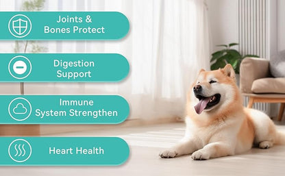 Omega-3 Multivitamin Skin and Coat Supplement for Dogs Omega 3 Fish Oil Supplement, Supports Shedding, Skin & Coat, Immunity, EPA,DHA (Heart,Bone, Multivitamin)