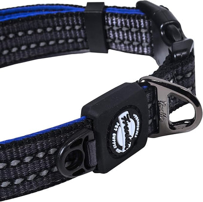 Nylon Dog Collar – Reflective – Franklin Pet Supply Co™ – Comfort Fit – Neoprene – Adjustable – Large – Purple