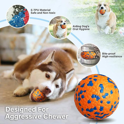 Dog Training Kit include Dog Training Clicker with Wrist Strap, Dog Whistle with Black Strap Lanyard, Dog Flying Discs, Dog Toy Balls, Suitable for Small Medium Dogs Training Tools (dark-colored)