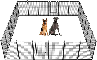 FXW Rollick Dog Playpen for Yard, RV Camping│Patented, 50 inch 24 Panels