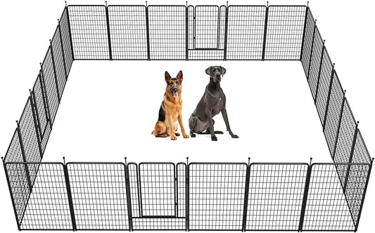 FXW Rollick Dog Playpen for Yard, RV Camping│Patented, 50 inch 24 Panels