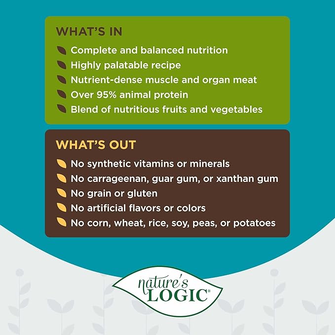 Natures Logic NL00102 Grain-Free Lamb Feast Wet Dog Food, One Size