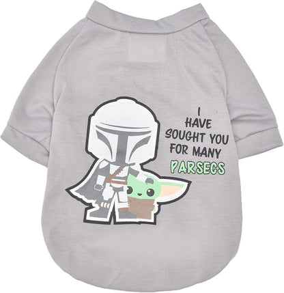 STAR WARS for Pets The Mandalorian Dog T-Shirt, Extra Large (XL) | The Mandalorian & GROGU Tee Shirt for Dogs | Star Wars Pet Apparel, Star Wars Tee for Dogs