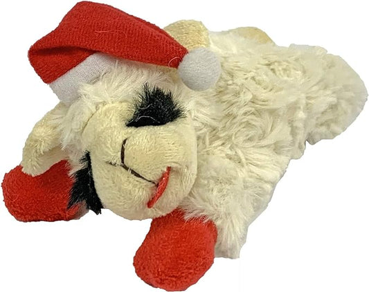 Multipet Holiday Lambchop Dog Toy 6", for small breeds
