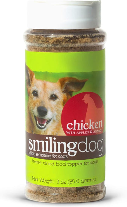 Herbsmith Kibble Seasoning – Freeze Dried Chicken – DIY Raw Coated Kibble Mixer - Dog Food Topper for Picky Eaters, 3 oz (Packaging May Vary)
