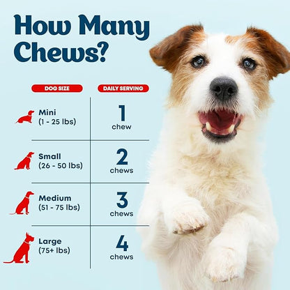 Multivitamin Chews 21-in-1 Dog Vitamins and Supplements for Senior Dogs and Puppies - Multivitamin for Dogs for Skin, Coat, Heart, Immune Support - Dog Multivitamins Chewable for Joint Support -120pcs