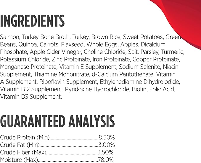 Nulo Gently-Cooked Meals Complete and Balanced Adult Wet Dog Food, Salmon & Brown Rice, 9 Ounce, 8 Count