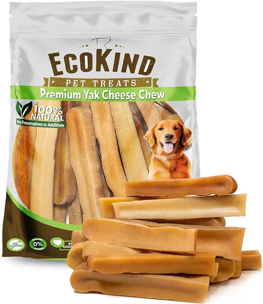 EcoKind Yak Cheese Dog Chews | 3 lb. Bag | Healthy Dog Treats, Odorless Dog Chews, Rawhide Free, Long Lasting Dog Bones for Aggressive Chewers, Indoors & Outdoor Use, Made in The Himalayans