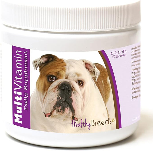 Healthy Breeds Bulldog Multi-Vitamin Soft Chews 60 Count