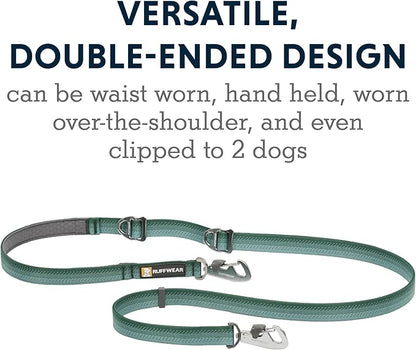 Ruffwear, Switchbak Dog Leash, Convertible & Adjustable Lead for Everyday Use, River Rock Green