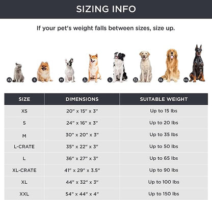 Bedsure Extra Large Orthopedic Dog Bed with Removable Washable Cover - For Dogs Up To 100 lbs