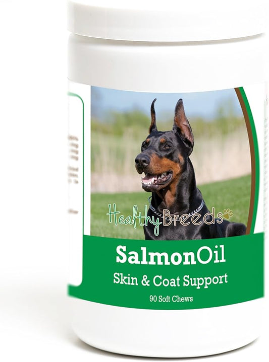 Healthy Breeds Doberman Pinscher Salmon Oil Soft Chews 90 Count