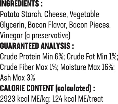 Himalayan Dog Chew Yak Cheese Dog Chews, 100% Natural, Long Lasting, Gluten Free, Healthy & Safe Dog Treats, Lactose & Grain Free, Protein Rich, For All Breeds, Medium, Bacon Flavor, 4.5 oz
