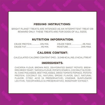 | Plant-Based Vegan Training Treats - 5oz | Sustainable Natural Clean Label Hypoallergenic Allergy-Friendly | Low-Calorie Soft Veggie Dog Treats | Made in USA (Better Bac'n)…
