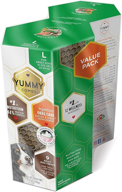 Dental Treats for Dogs | Old Version | Dental Dog Treats for Large Dogs (24oz, 18 Count)
