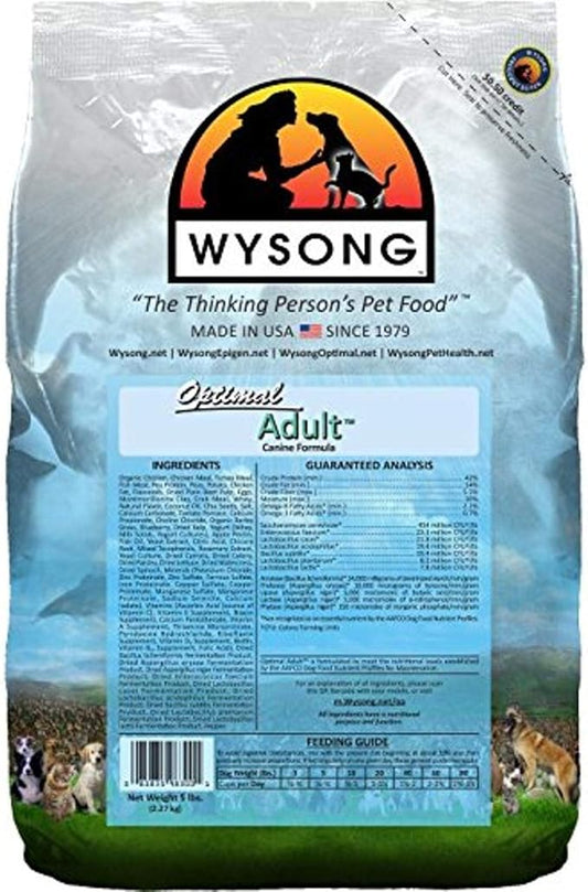 Wysong Optimal Adult Canine Formula Dry Dog Food- 5 Pound Bag, Model: WDCOA5