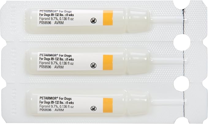 PetArmor for Dogs, Flea and Tick Treatment for Extra Large Dogs (89-132 Pounds), Includes 3 Month Supply of Topical Flea Treatments