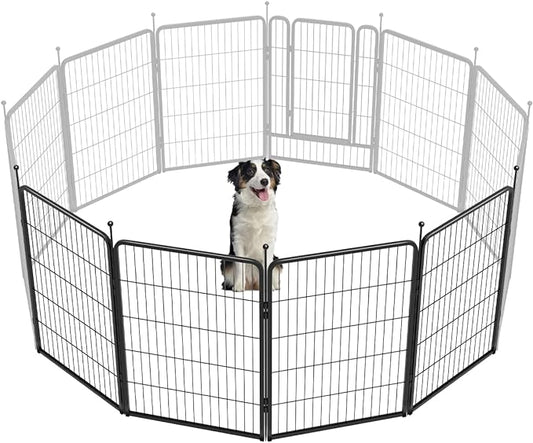 FXW Rollick Dog Playpen for Yard, RV Camping│Patented, 40 inch 4 Panels