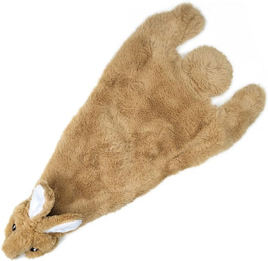Best Pet Supplies Stuffing Free Squeaky Dog Toys for Small Dogs, Medium Dogs, and Large Dogs, Durable, Best Dog Chew Toy for Teething Puppy, Indoor Play, Holds Plastic Bottle - Hare, Large