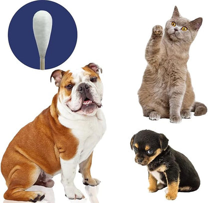 Original Big Cotton Buds for Pets – Premium Cat and Dog Ear Cleaner Cotton Swabs – Soft, Absorbent Cleaning Ear Bud with Long 6 Inch Wood Handle (200pcs Large)