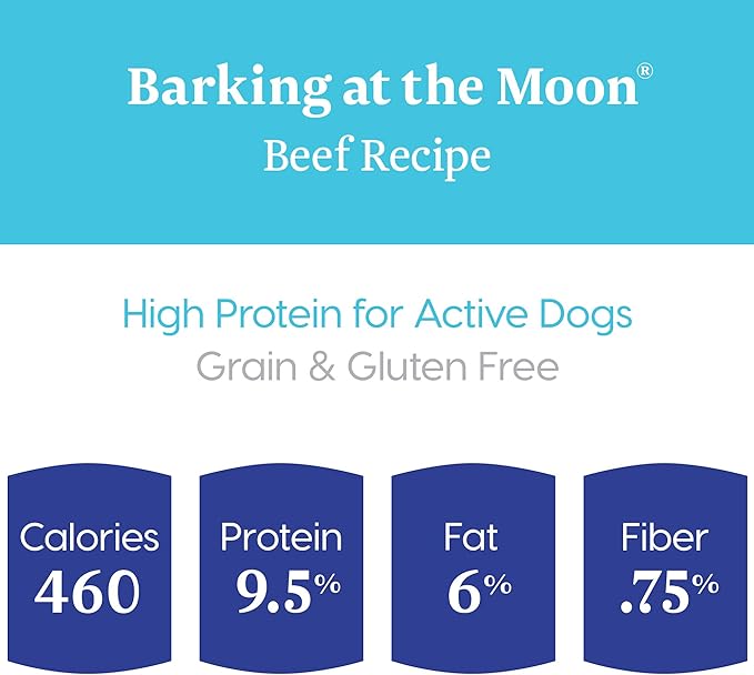 Solid Gold High Protein Wet Dog Food - Barking At The Moon Grain Free with Real Beef - 12Ct/13.2Oz Can