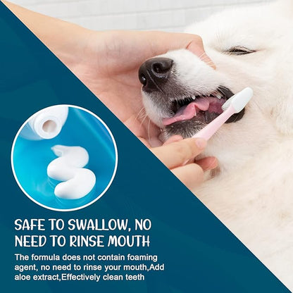 Dog Toothpaste Mint for Dogs and Puppies, Fresh Breath Dental Kit for Pets Dog Toothpaste Mint Teeth Cleaning for Dogs and Puppy Dog Teeth Cleaning Kit (Dog Toothpaste Mint)