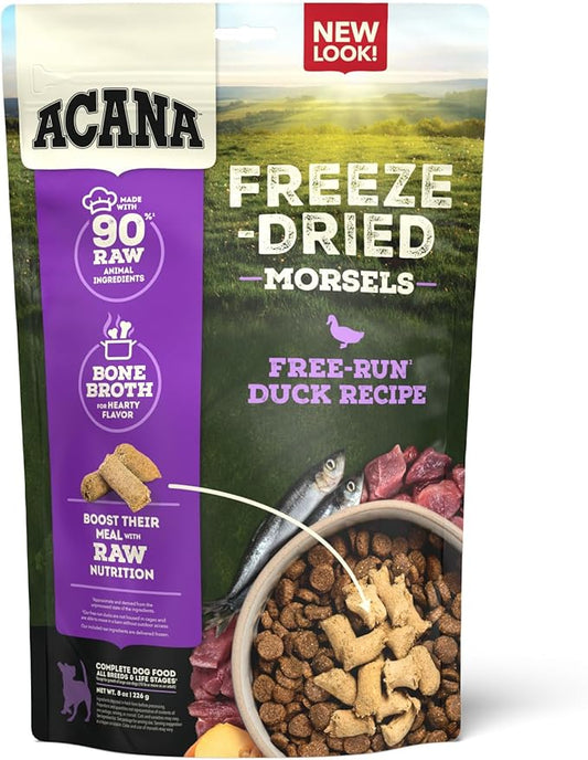 ACANA Freeze Dried Dog Food Meal & Topper, Grain Free High Protein Free-Run Chicken Recipe, 8oz