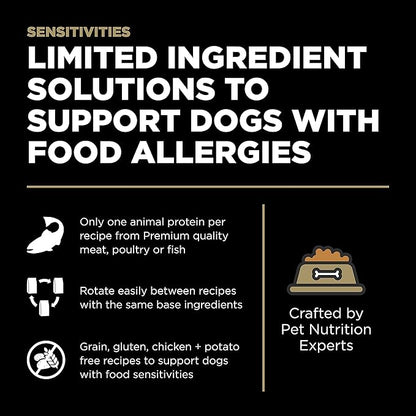 GO! SOLUTIONS Sensitivities – Duck Recipe – Limited Ingredient Dog Food, 22 lb – Grain Free Dog Food for All Life Stages – Dog Food to Support Sensitive Stomachs
