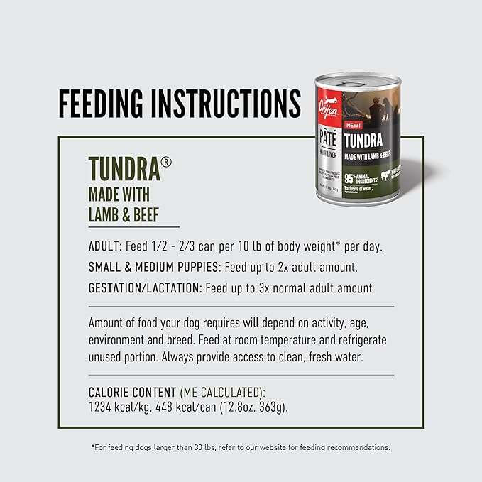 ORIJEN™ Tundra Pâté with Liver Wet Dog Food, Case of 12