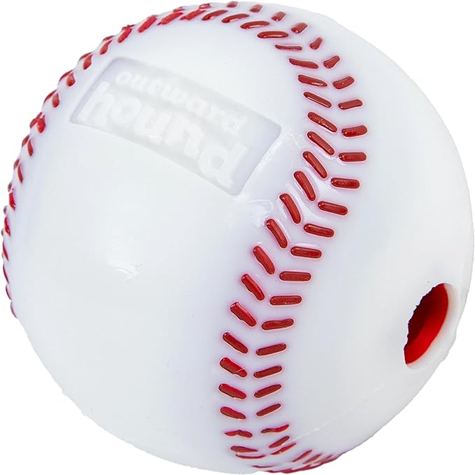 Outward Hound Sport Ballz Baseball Treat-Dispensing Fetch Ball Dog Toy