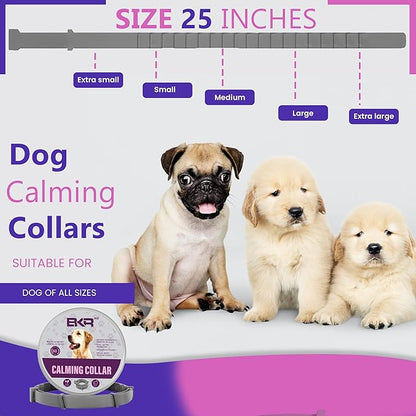 Calming Collar for Dogs Relief Anxiety Stress Separation Anxiety Relief for Dogs Adaptil Bad Behavior 25 Inches Size Dog Flea Collar Flexible Adjustable Pheromones Calm, 1 Pack