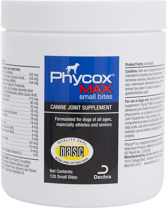 MAX Joint Supplement Small Bites for Dogs, 120 ct