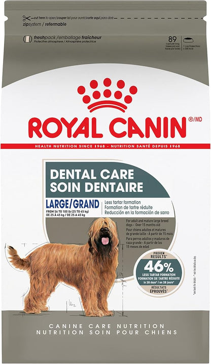 Royal Canin Large Dog Dental Care Dry Dog Food, 30 lb bag