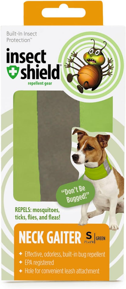Reflective Pet Gaiter with Insect Protection for Protecting Dogs from Fleas, Ticks, & Mosquitoes, Green, Small