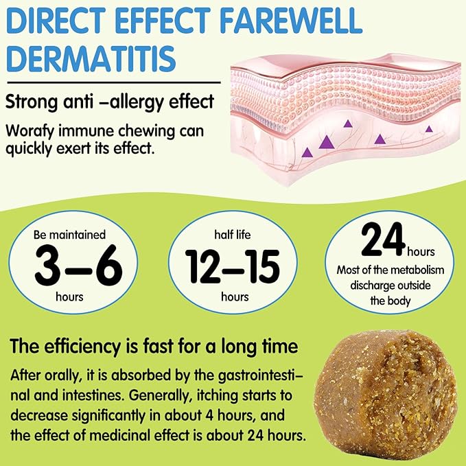 Dog Allergy Relief Chews for All Ages All Breeds - cgify 120 Soft Chews for Dog Itch Relief, Immune Chews, Skin & Coat Supplement, Omega 3 Fish Oil Probiotics for Dogs (Chicken Flavored)