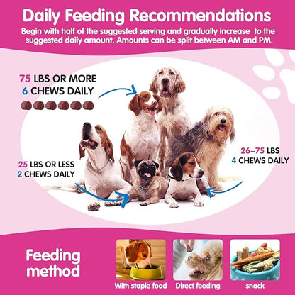 Flea & Tick Prevention for Dogs Chewable, 120 Flea and Tick Supplement for Dogs, Dog Flea & Tick Control Supplement, Flea and Tick Chews for Dogs, Oral Flea Pills for All Dogs