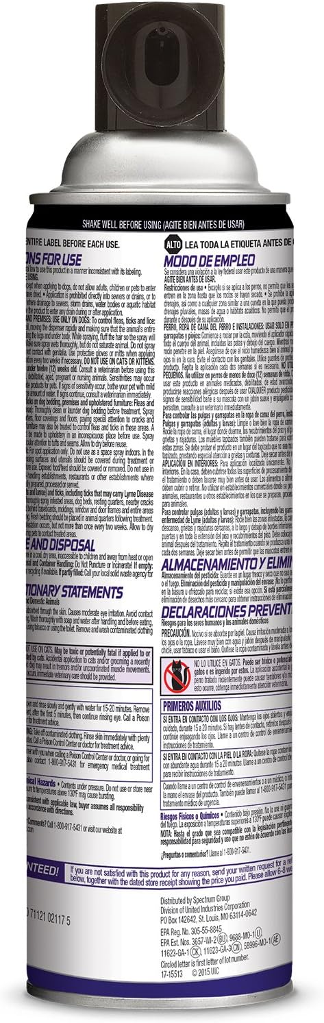 Hot Shot Flea, Tick & Lice Killer with Odor Neutralizer (Aerosol) 14 Oz (1 pack)