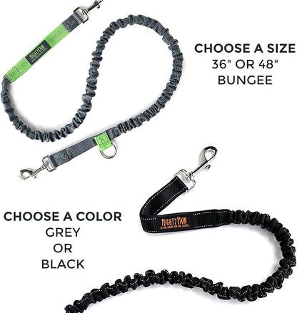 Mighty Paw Hands Free Dog Leash | Bungee Waist Leash for Dog Walking. Dog Running Leash Hands Free. Hands Free Leash for Large Dogs, Medium & Small Dogs. Dog Leash Waist Belt (36" - 48") Up To 150 lbs