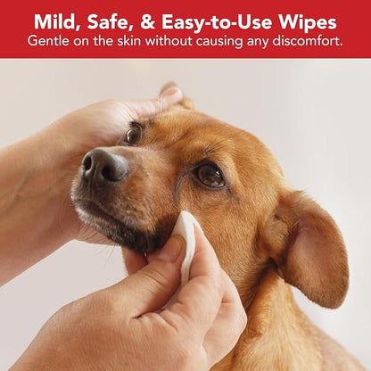 NOVEHA Pet Wipes - Formulated Pet Wipes - for Facial and finger Folds, Underarms - 3" x 2" Size (150 Count)