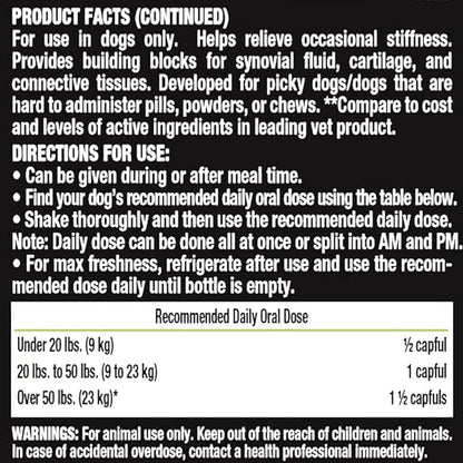 Liquid-Vet K9 Hip & Joint Advanced Formula, Chicken Flavor, 8 oz Bogo Trial Pack