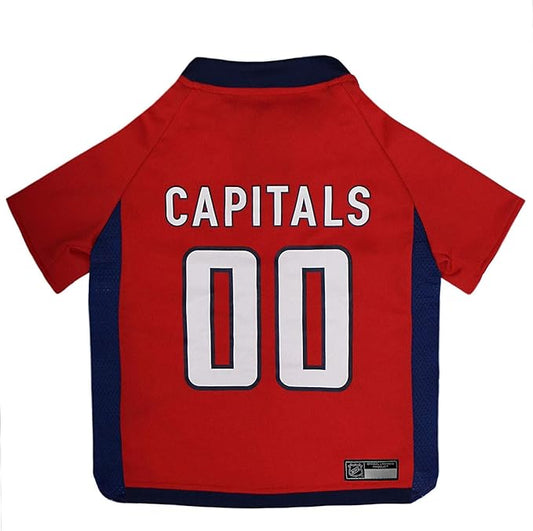 Pets First NHL Washington Capitals Jersey for Dogs & Cats, X-Small. - Let Your Pet Be A Real NHL Fan!