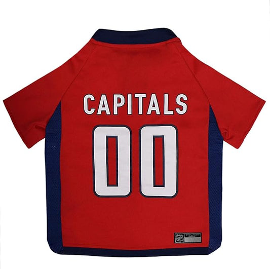Pets First NHL Washington Capitals Jersey for Dogs & Cats, X-Large. - Let Your Pet Be A Real NHL Fan!